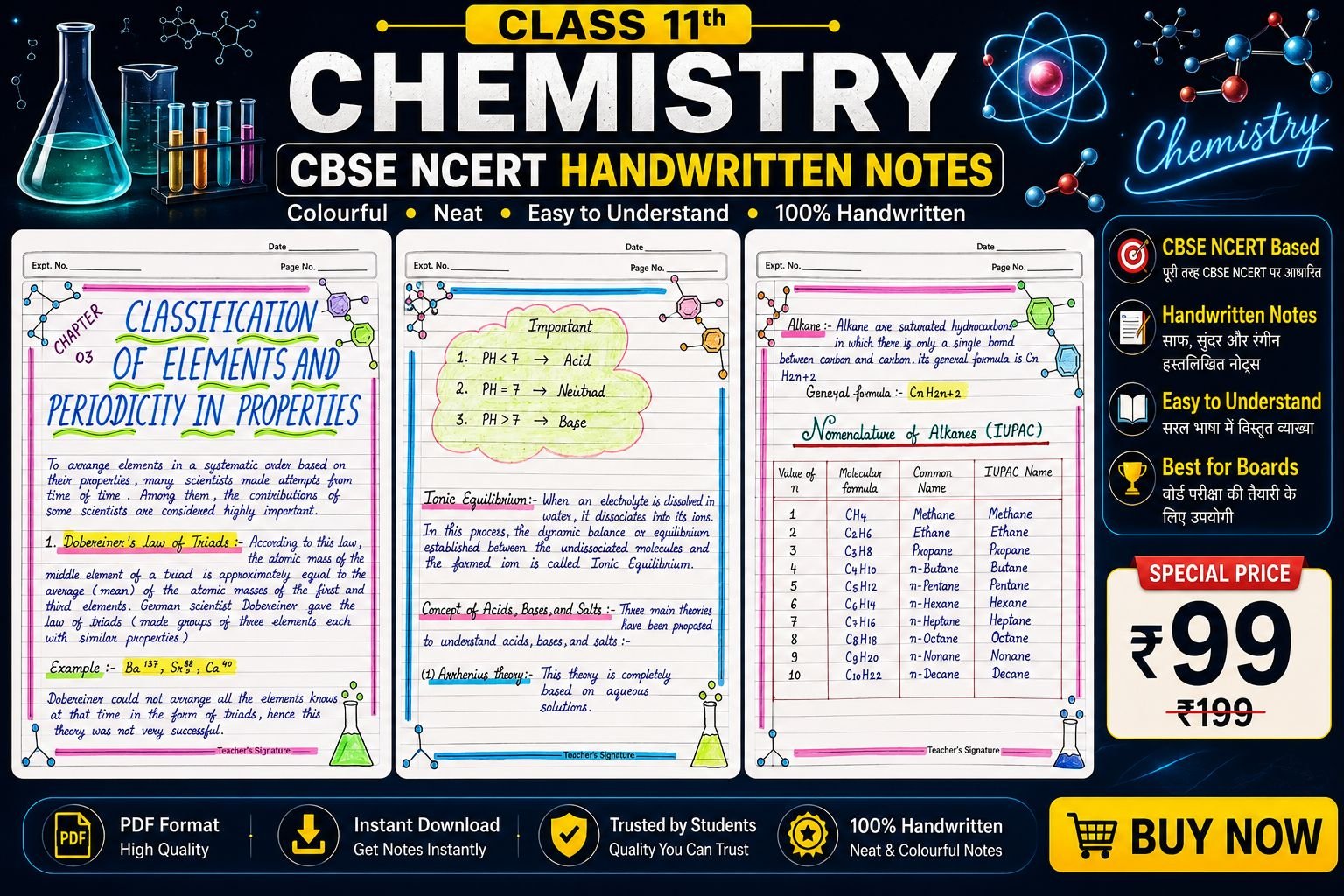 class 11th chemistry notes